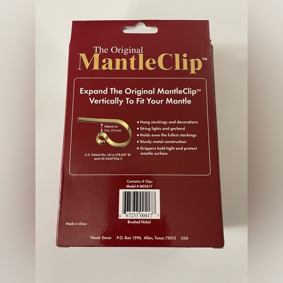 The Original MantleClip Set for Christmas Stockings & Decorations - Picture 4 of 6